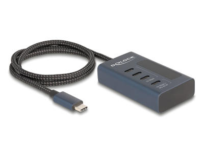 DeLOCK 64189 interface hub USB 3.2 Gen 1 (3.1 Gen 1) Type-C 10000 Mbit/s Blå