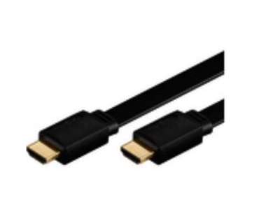 Microconnect HDM19191V1.4FLAT HDMI-kabel 1 m HDMI Type A (Standard) Sort