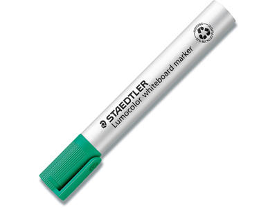 Whiteboard marker, Skrå spids, Grøn, 2-5 mm, Staedtler Lumocolor 351