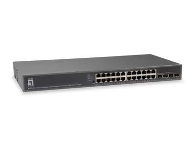 LevelOne GTP-2881 netværksswitch Administreret L3 Gigabit Ethernet (10/100/1000) Strøm over Ethernet (PoE) Sort