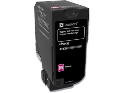 Toner, CS725, Magenta-rød, 12.000 sider, Lexmark 