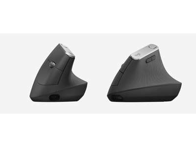 Logitech MX Vertical Ergonomic Wireless Mouse, Graphite