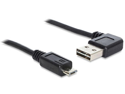 DeLOCK 2m USB 2.0 A - micro-B m/m USB-kabel USB A Micro-USB B Sort