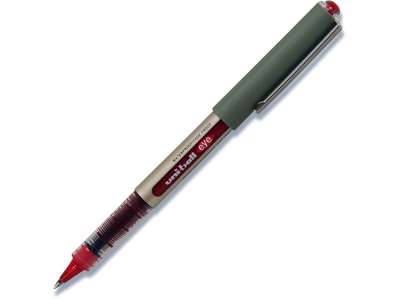 Rollerball pen, 0.7 mm, 0.3 mm, Rød, uni-ball Eye Fine UB-157-40