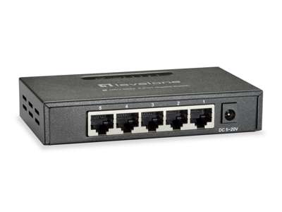 LevelOne GEU-0523 netværksswitch Ikke administreret Gigabit Ethernet (10/100/1000) Sort