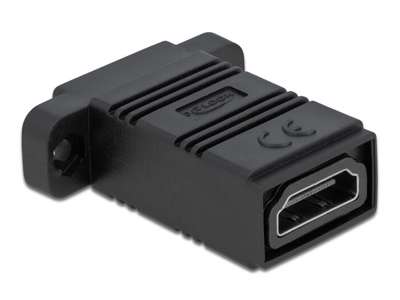 DeLOCK 81307 kabel kønsskifter HDMI Type A (Standard) Sort