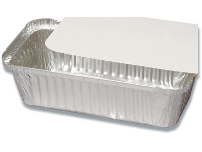 Aluminiumsbakke, Uden låg, 22.5x11.3x5.8cm, 910 ml, 1000 stk, Abena