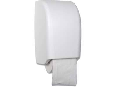 Toiletpapirdispenser, Til 2 ruller, Udvendig oprulning, Hvid, White Classic System Manuel