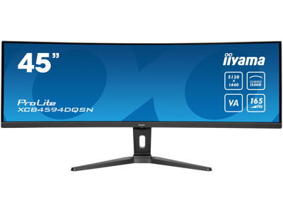 iiyama G-MASTER 45"LCD Curved Bus. UWQHD computerskærm 114,3 cm (45") 5120 x 1440 pixel Dual QHD LED Sort