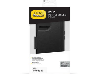 OtterBox Folio for MagSafe mobiltelefon etui 15,5 cm (6.1") Tegnebogsetui Sort