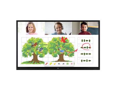 LG 55TR3BG-B skilte display Digital fladpaneldisplay 139,7 cm (55") IPS 350 cd/m² 4K Ultra HD Sort Berøringsskærm 16/7