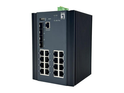 LevelOne IGU-2071 netværksswitch Administreret L2+ Gigabit Ethernet (10/100/1000) Sort