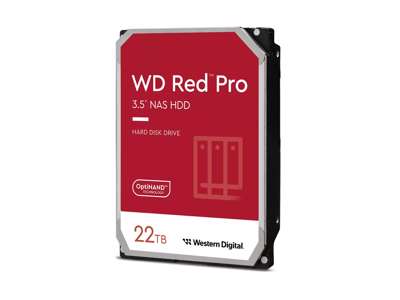 Western Digital Red Pro harddisk 22 TB 7200 rpm 512 MB 3.5" Serial ATA III