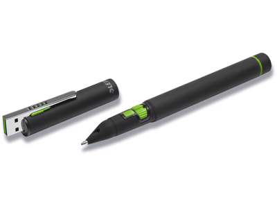 Pegepind, Kuglepen - Stylus pen og laser pointer i én, Sort, Med clip, Leitz Complete Pro 2