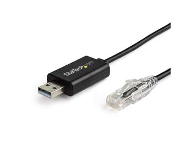 StarTech.com ICUSBROLLOVR kabel kønsskifter RJ-45 USB 2.0 Type-A Sort