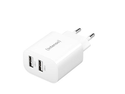 Intenso POWER ADAPTER 2XUSB-A/7802412 Universel Hvid Vekselstrøm Indendørs