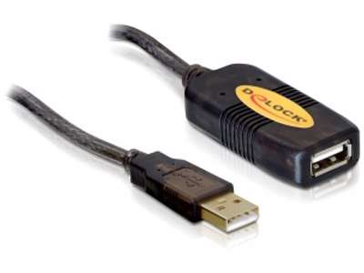 DeLOCK Cable USB 2.0, 5m USB-kabel Sort