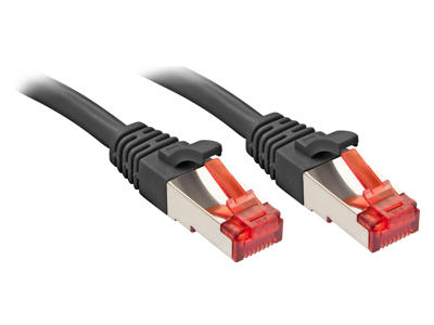 Lindy RJ-45 Cat.6 S/FTP 30m netværkskabel Sort Cat6 S/FTP (S-STP)