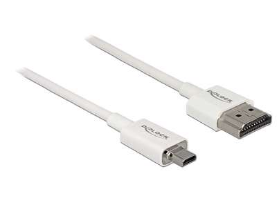 DeLOCK 85149 HDMI-kabel 1 m HDMI Type A (Standard) HDMI Type D (Micro) Hvid