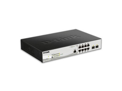 D-Link DGS-1210-10P/ME/E netværksswitch Administreret L2/L3 Gigabit Ethernet (10/100/1000) Strøm over Ethernet (PoE) Sort, Grå