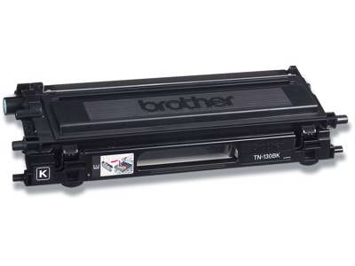 Toner, TN130BK, Black-sort, 2.500 sider, Brother 