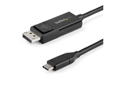 StarTech.com CDP2DP2MBD videokabel adapter 2 m USB Type-C DisplayPort Sort