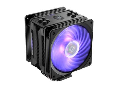 Cooler Master Hyper 212 RGB Black Edition w/LGA1700 Processor Køler 12 cm Sort