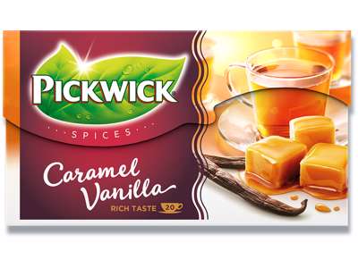 Brev-the, Spices Caramel Vanilla, 20 breve æsken, 1 æske, Pickwick 