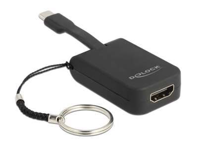 DeLOCK 63942 videokabel adapter 0,03 m USB Type-C HDMI Sort