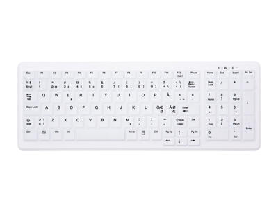 CHERRY AK-C7000 tastatur Medicinsk RF trådløst QWERTY Norsk Hvid