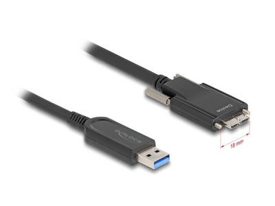 DeLOCK 83211 USB-kabel USB 3.2 Gen 2 (3.1 Gen 2) 5 m USB A Micro-USB B Sort