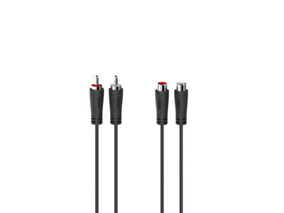 Hama 00205094 lydkabel 3 m 2 x RCA Sort