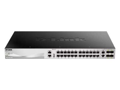 D-Link DGS-3130-30TS/E netværksswitch Administreret L3 Gigabit Ethernet (10/100/1000) Grå