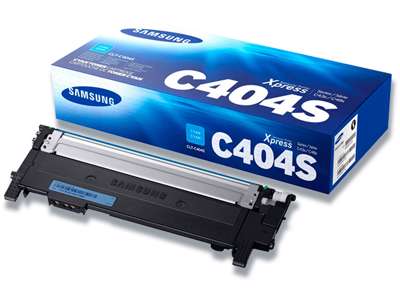 Toner, CLT-C404S, Cyan-blå, 1.000 sider, Samsung 404S