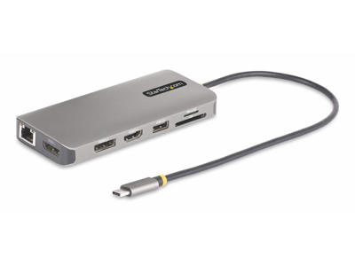 StarTech.com 154B-USBC-MULTIPORT dockingstation Ledningsført USB 3.2 Gen 1 (3.1 Gen 1) Type-C Grå