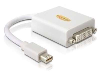 DeLOCK Adapter mini Displayport / DVI FM 0,18 m Hvid