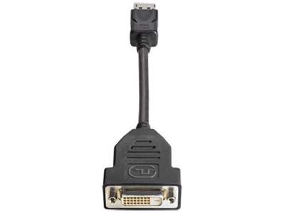 HP DisplayPort - DVI-D 0,19 m Sort