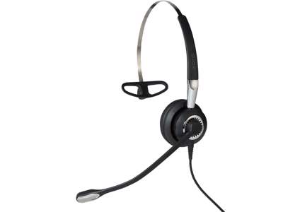 Jabra Biz 2400 II QD Mono NC 3-in-1 Wideband Balanced Headset Ledningsført Halsbånd, Ørekrog, Headset Kontor/Callcenter Sort, Sølv