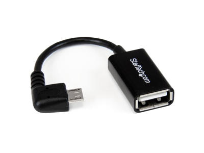 StarTech.com UUSBOTGRA USB-kabel USB 2.0 0,127 m Micro-USB B USB A Sort