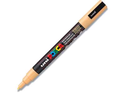 Paint marker, 0.9-1.3 mm, Bleg orange, Rund spids, uni Posca PC-3M