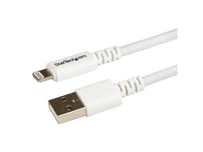 StarTech.com USBLT3MW Lightning kabel 3 m Hvid