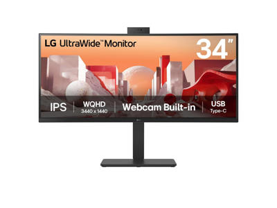 LG 34BA85QE-B computerskærm 86,4 cm (34") 3440 x 1440 pixel Wide Quad HD LCD Sort