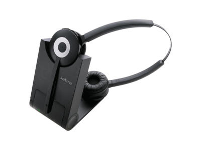 Jabra PRO 930 Duo MS Headset Trådløs Kontor/Callcenter Sort