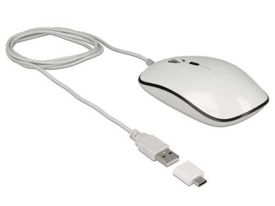 DeLOCK 12532 mus Kontor Ambidextrous USB Type-A Optisk 3200 dpi