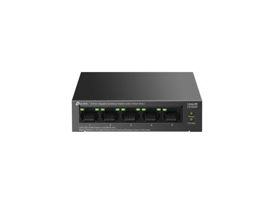 TP-Link LiteWave LS105GP netværksswitch Ikke administreret Gigabit Ethernet (10/100/1000) Strøm over Ethernet (PoE) Sort