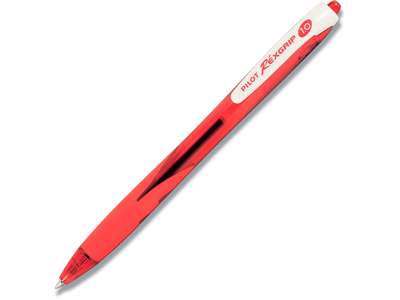 Kuglepen, 1.0 mm, 0.27 mm, Rød, Pilot Rexgrip Medium BRG-10M-BG-R