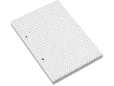 Papirblok, Kvadreret, A5, 5 blokke, Bantex Note Pad 