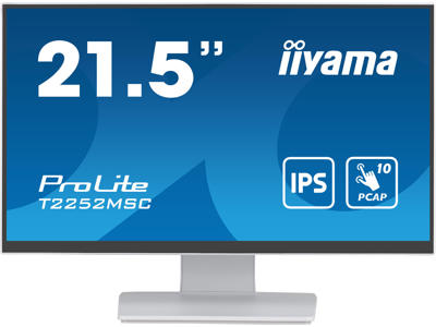 iiyama ProLite computerskærm 54,6 cm (21.5") 1920 x 1080 pixel Fuld HD LCD Berøringsskærm Bord Hvid