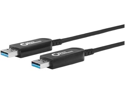 Microconnect USB3.0AA20BOP USB-kabel USB 3.2 Gen 1 (3.1 Gen 1) 20 m USB A Sort