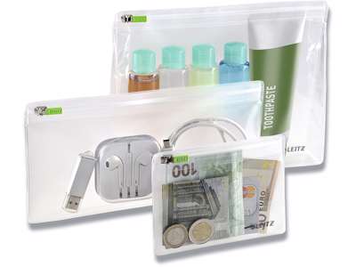 Rejselomme, Assorterede str, Uden skrivefelt, 3 stk, Leitz Complete Smart Traveller